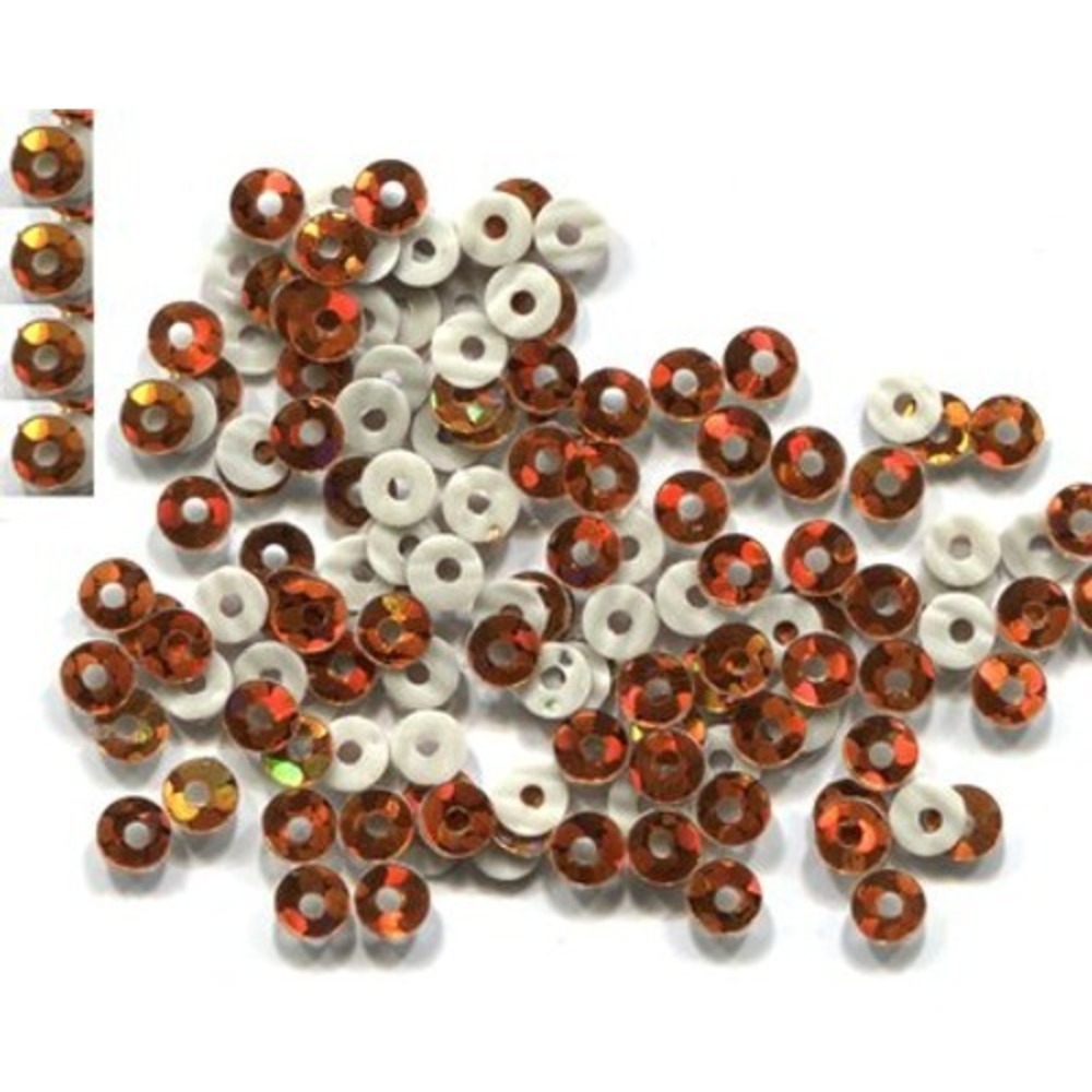 HOLOGRAM Spangles SEQUINS Hot Fix TOPAZ 3mm 2 gross 288 pieces